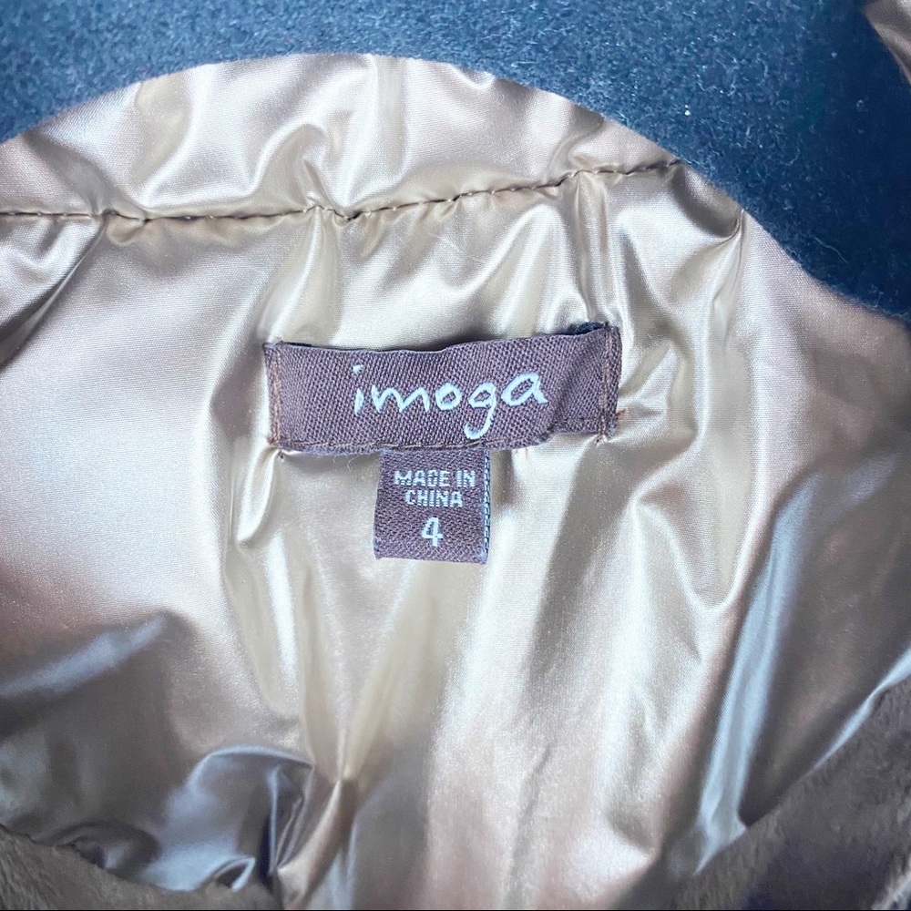 IMOGA Girls Gold Puffer Vest 4T - Picture 4 of 5
